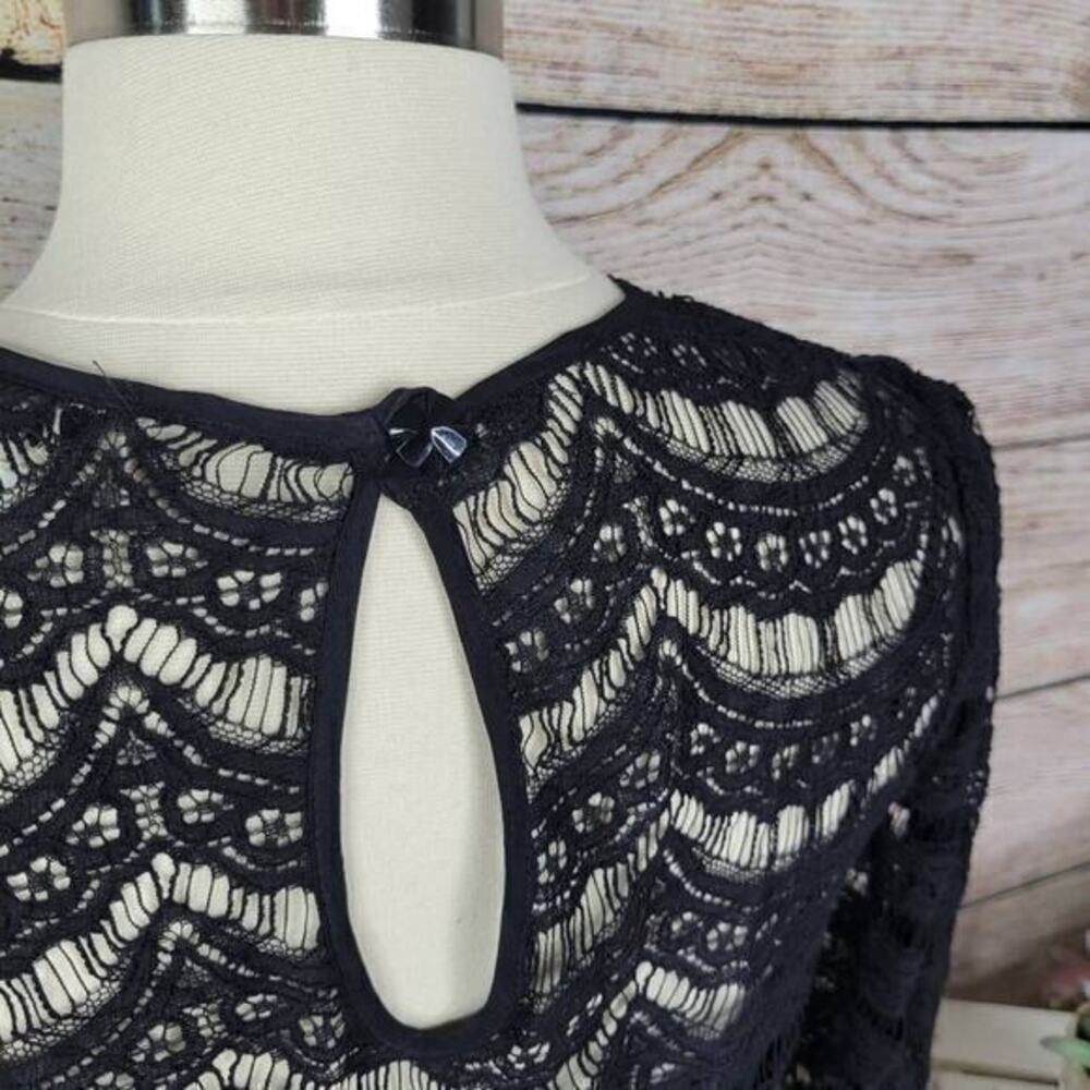 Milly of New‎ York Women’s Sheath Lined Lace Dress Black Size 2 - Picture 3 of 8